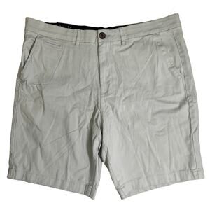 Tahari Men's Flex Waist Slim Fit Stretch 9" Chino Shorts - Mint Green - Size 38